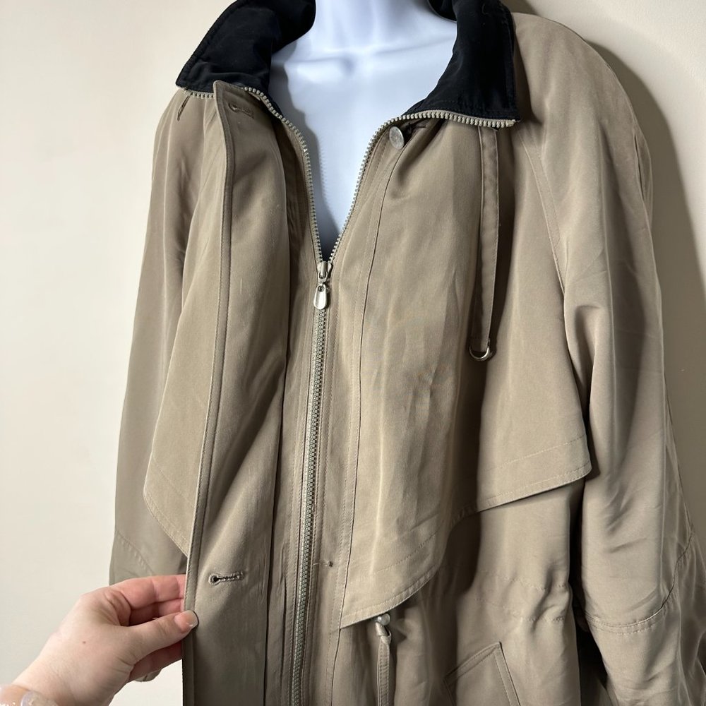 Fleet Street Beige Cinched Jacket Women's 1X - Picture 2 of 7